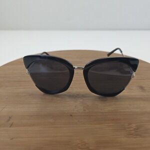 Mulberry And Grand Sunglasses Womens One Size Black Cat Eye Gray Tinted BELN01-B